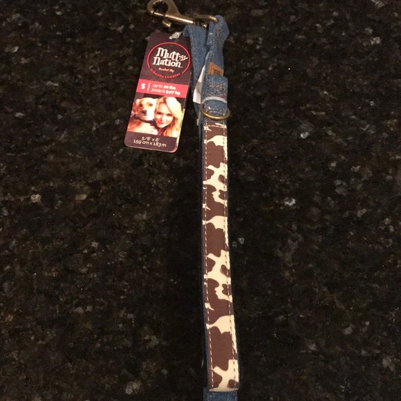 MUTT NATION  5/8 “ x 6ft DENMIN BROWN DOG LEASH - Picture 2 of 6